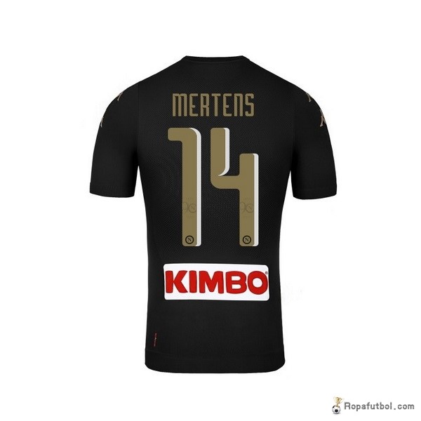 Camiseta Napoli Replica Tercera Ropa Mertens 2016/17 Negro